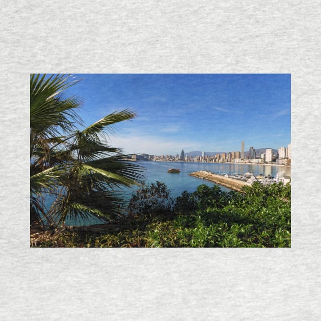 Benidorm Poniente Beach Costa Blanca Spain by AndyEvansPhotos